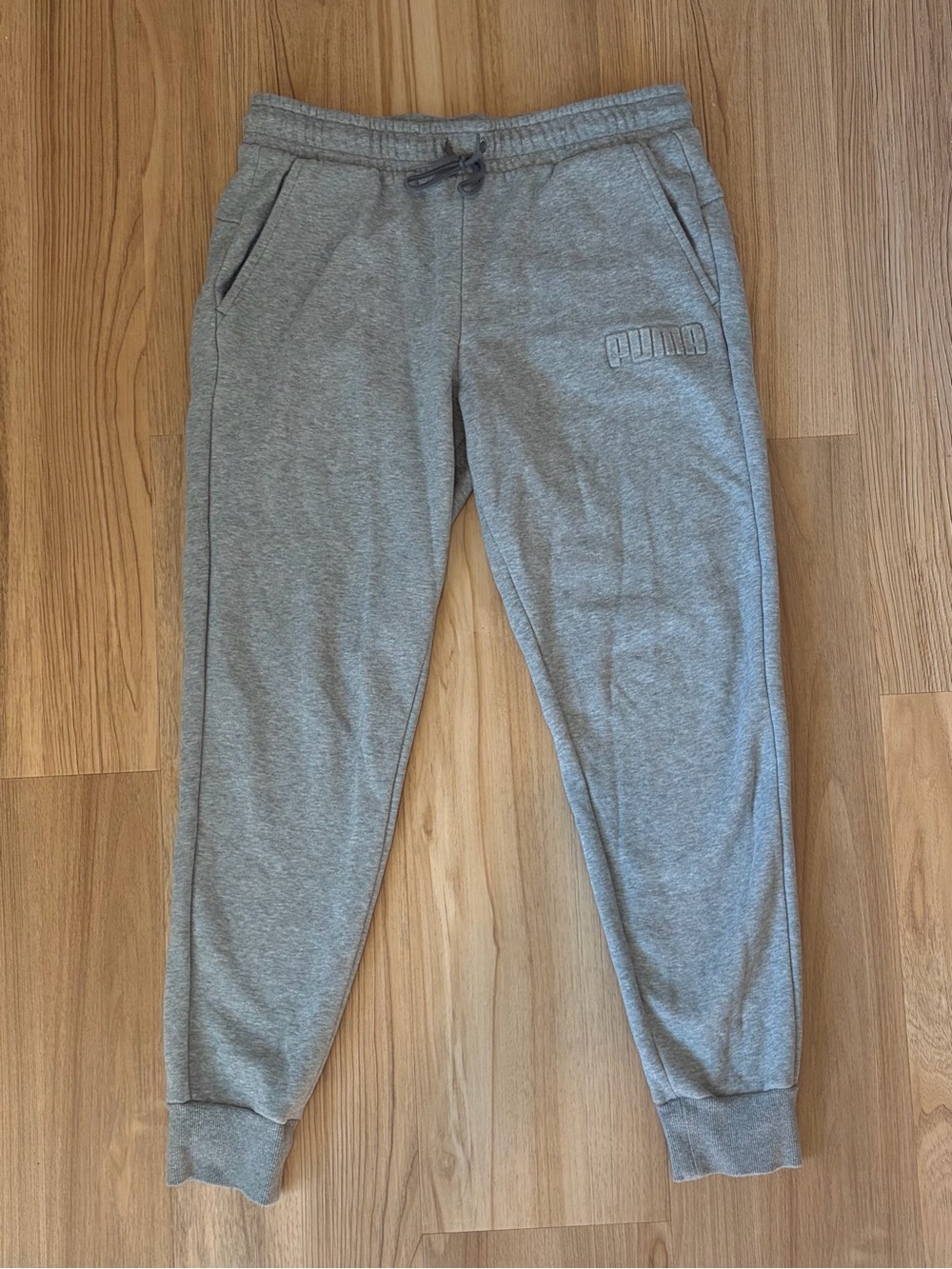 Puma Men's Heather Gray Jogger Sweatpants